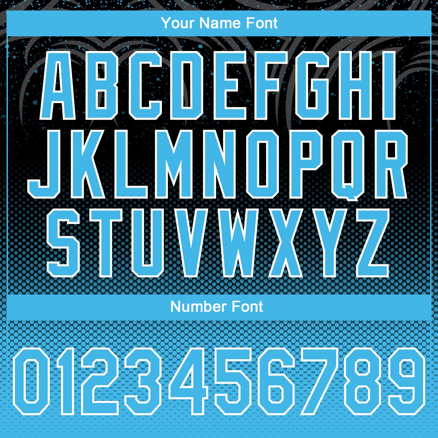 Custom Stitched Black Sky Blue-White Knight Pattern Pullover Sweatshirt Hoodie