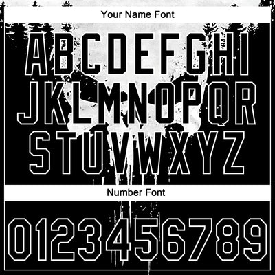 Custom Stitched Black White Skull Pattern Pullover Sweatshirt Hoodie