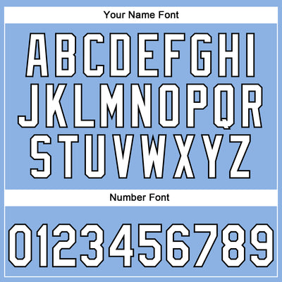 Custom Stitched Light Blue White-Black Skull Pattern Pullover Sweatshirt Hoodie