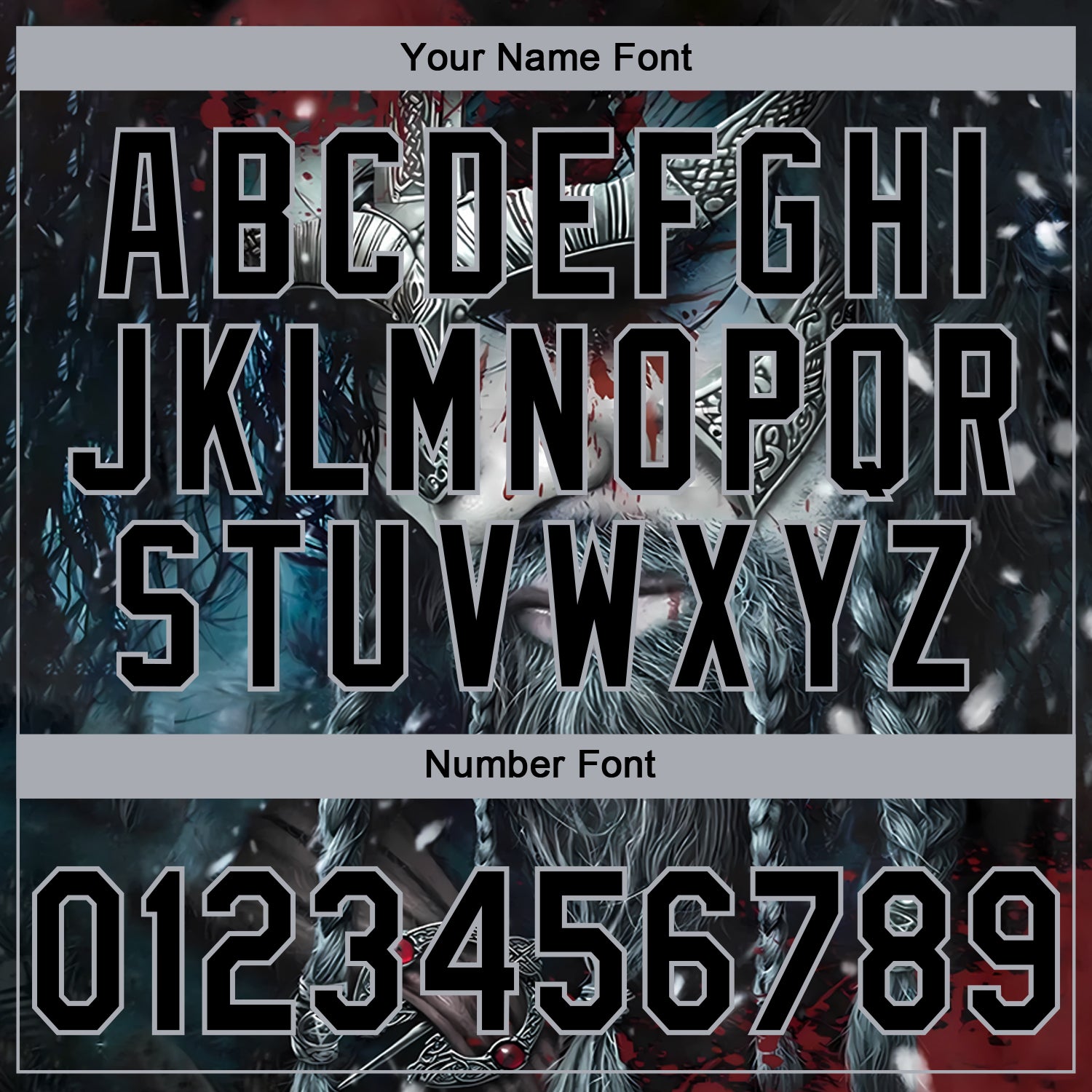 Custom Stitched Black Gray Viking Pattern Pullover Sweatshirt Hoodie