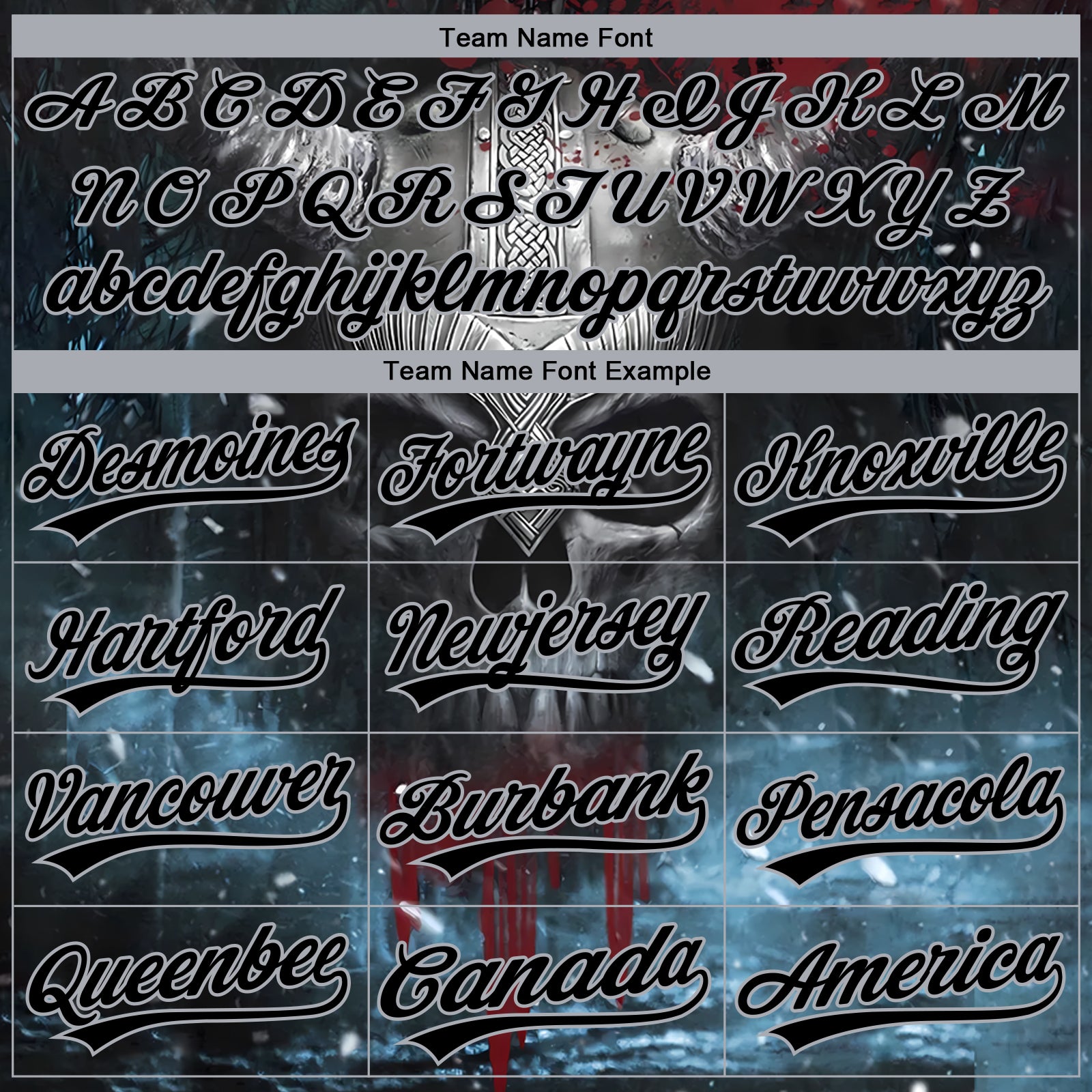 Custom Stitched Black Gray Skull Pattern Pullover Sweatshirt Hoodie