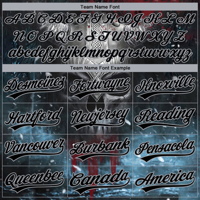 Custom Stitched Black Gray Skull Pattern Pullover Sweatshirt Hoodie