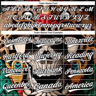 Custom Stitched Black White Skull Pattern Pullover Sweatshirt Hoodie