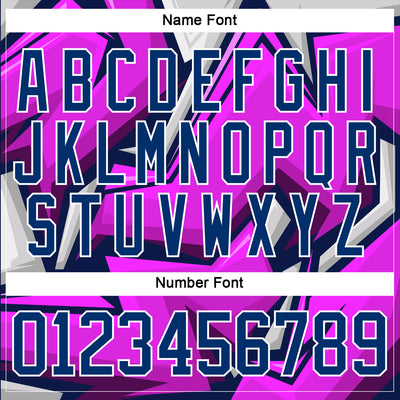 Custom Purple US Navy Blue Red-White Cyber Mecha E-sport Hockey Jersey