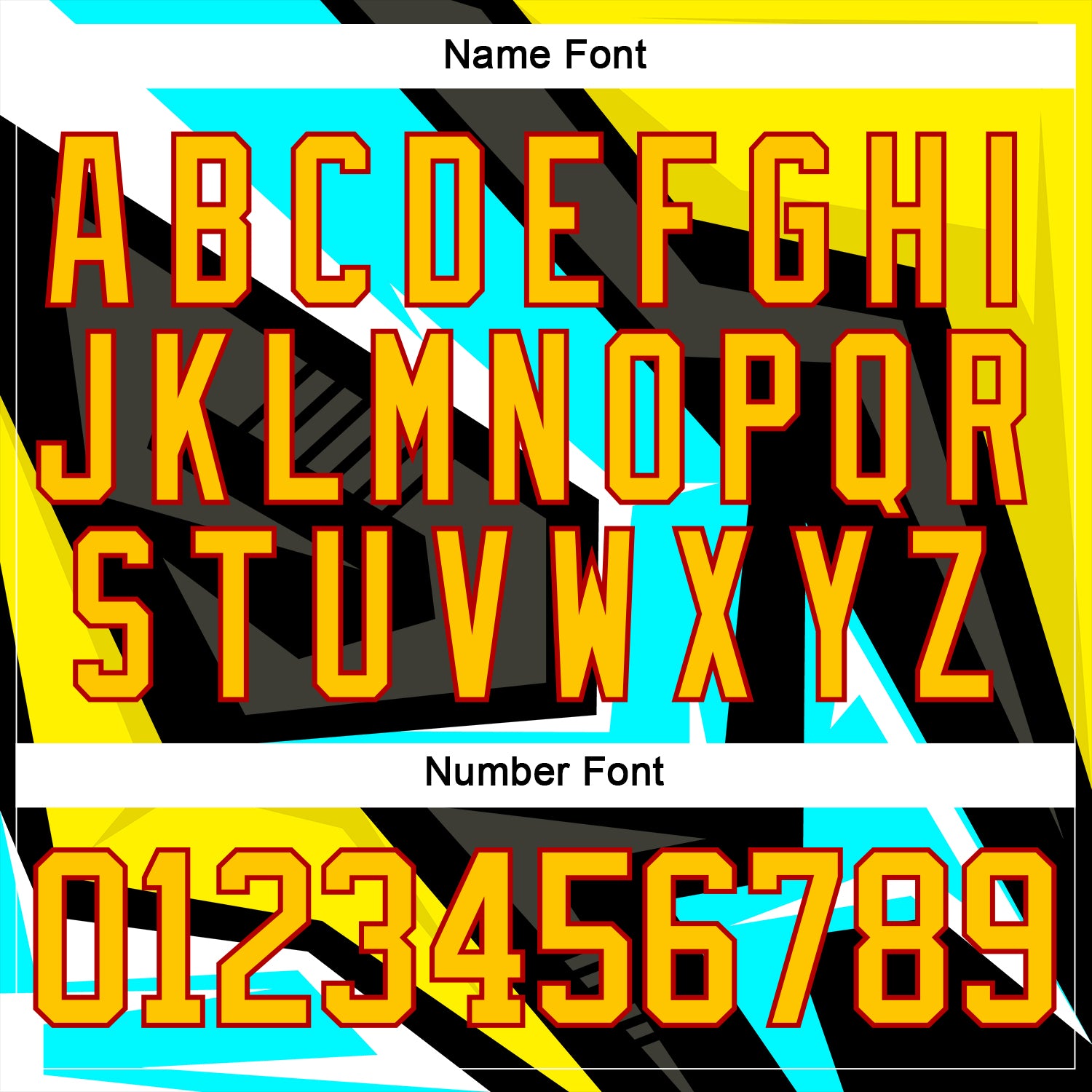 Custom Black Yellow Blue Royal Red-White Cyber Mecha E-sport Hockey Jersey