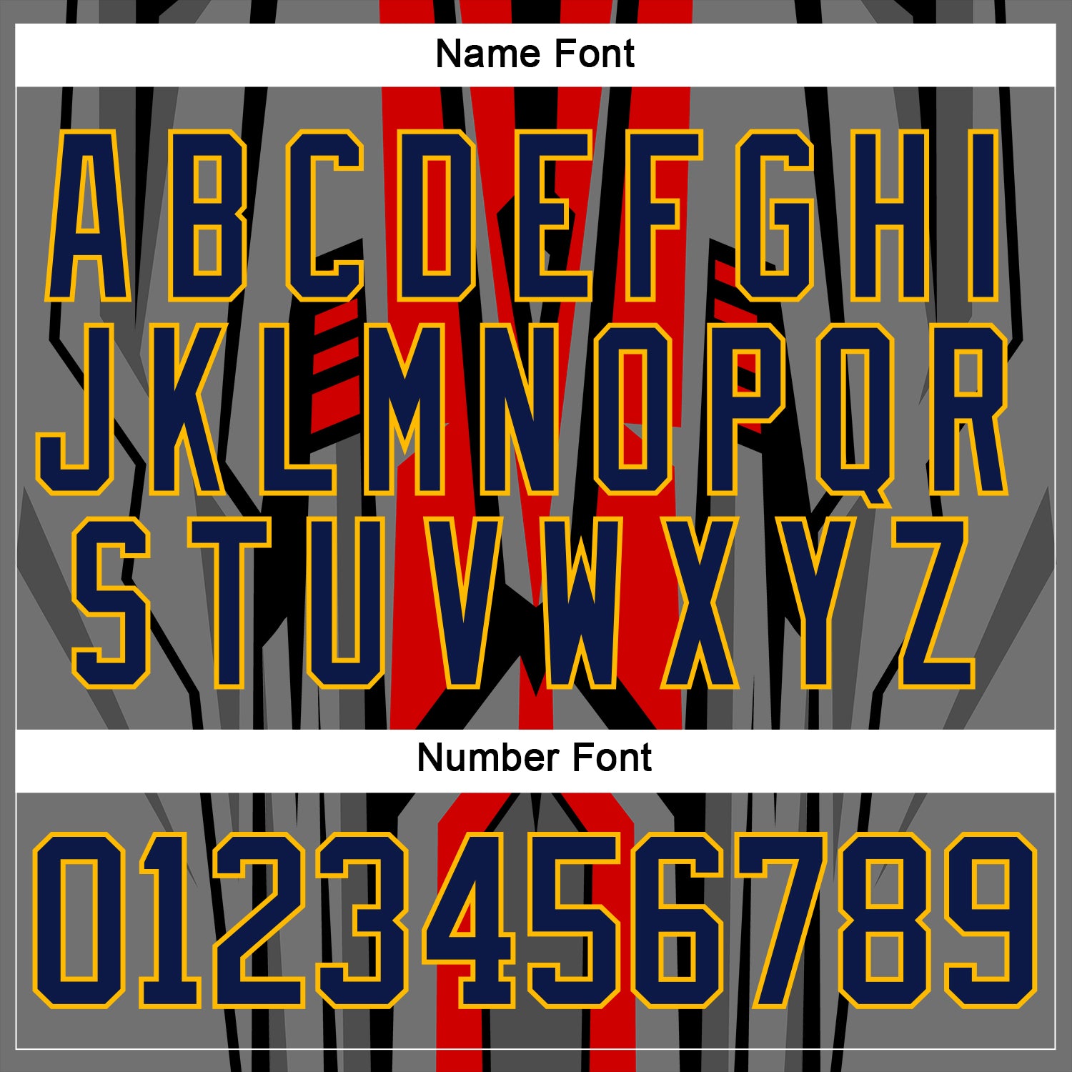 Custom Red Navy Black Gray Gold-White Cyber Mecha E-sport Hockey Jersey