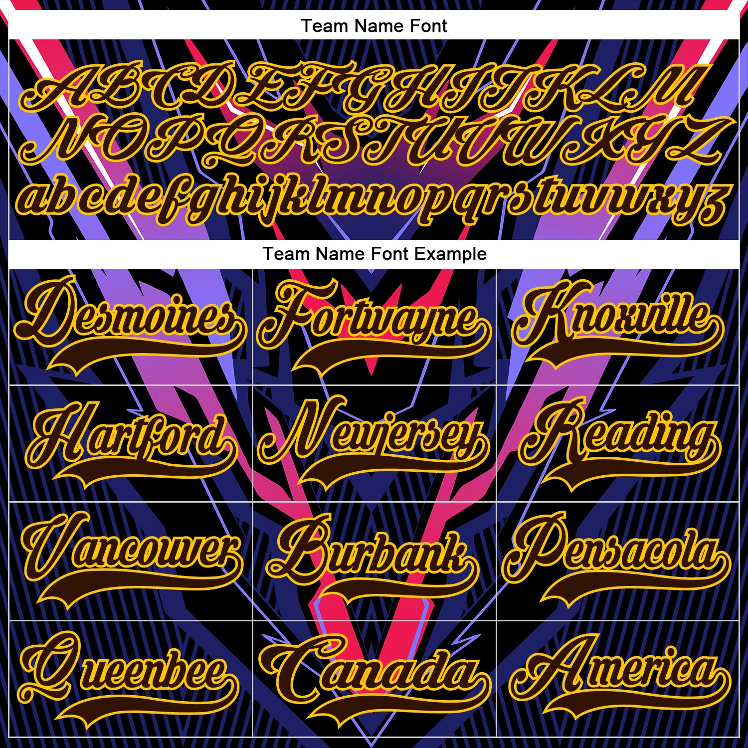 Custom Purple Brown Orange Black-Yellow Cyber Mecha E-sport Hockey Jersey