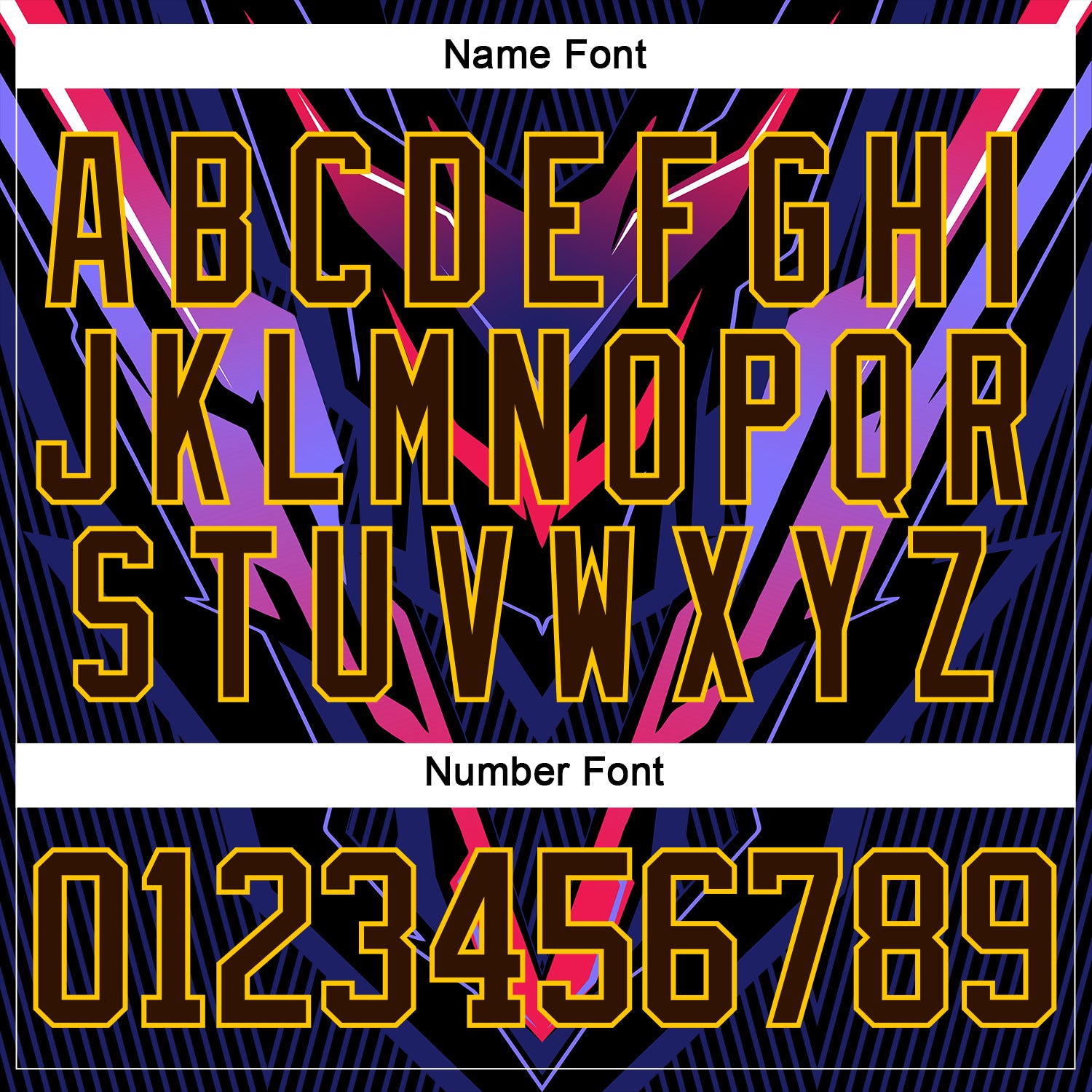 Custom Purple Brown Orange Black-Yellow Cyber Mecha E-sport Hockey Jersey