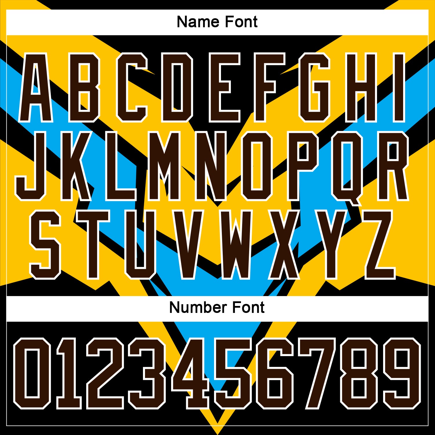 Custom Gold Brown Blue Black-White Cyber Mecha E-sport Hockey Jersey