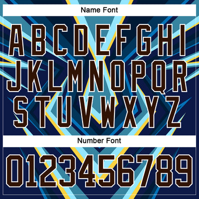 Custom Red Brown Blue Yellow-White Cyber Mecha E-sport Hockey Jersey