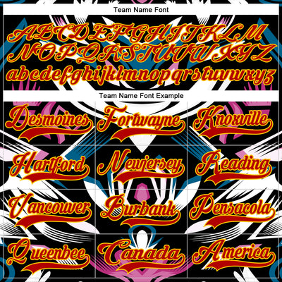 Custom Red Blue Black Purple Yellow-White Cyber Mecha E-sport Hockey Jersey