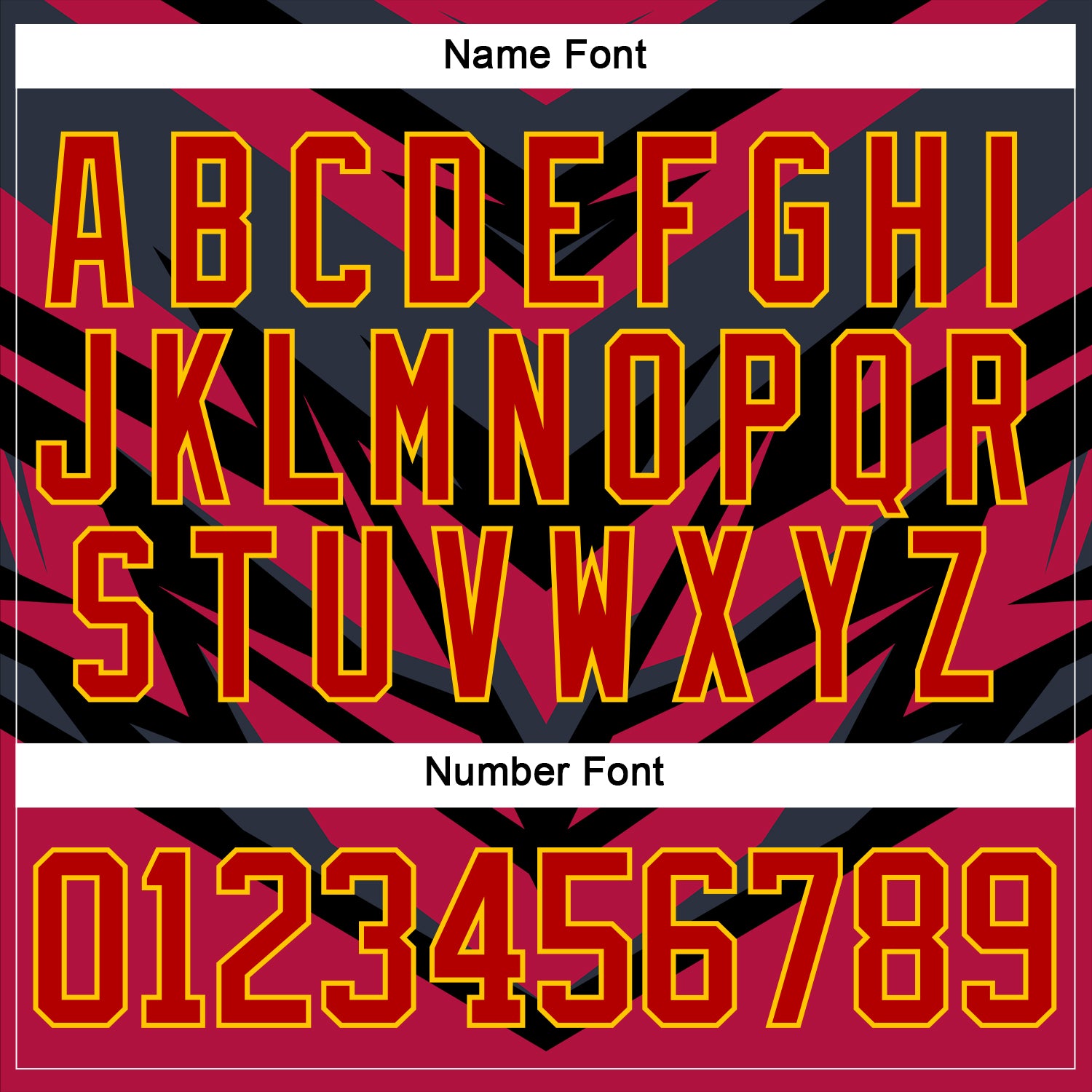 Custom Navy Red Black Yellow-White Cyber Mecha E-sport Hockey Jersey