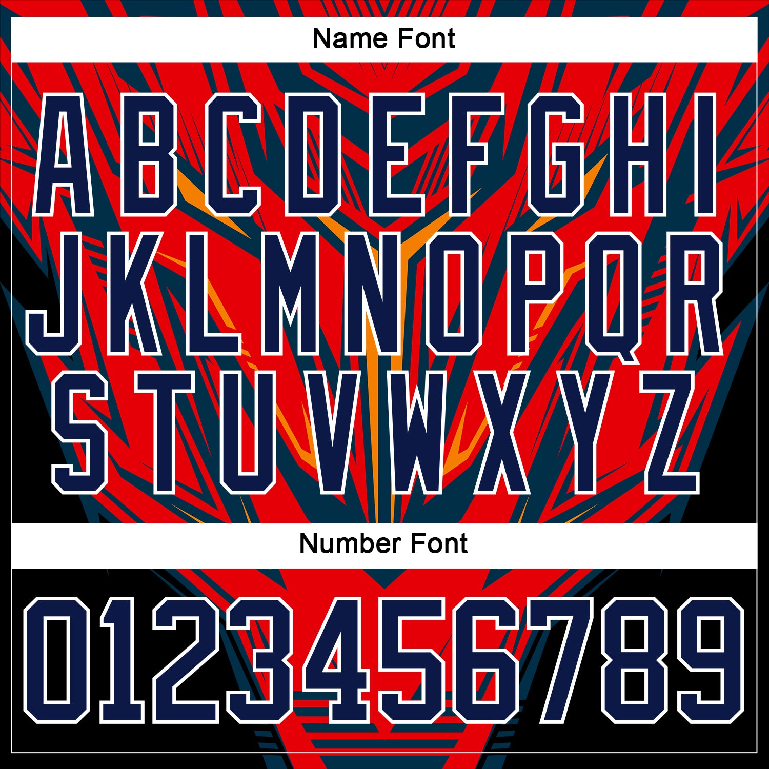 Custom Black Navy Red Orange-White Cyber Mecha E-sport Hockey Jersey