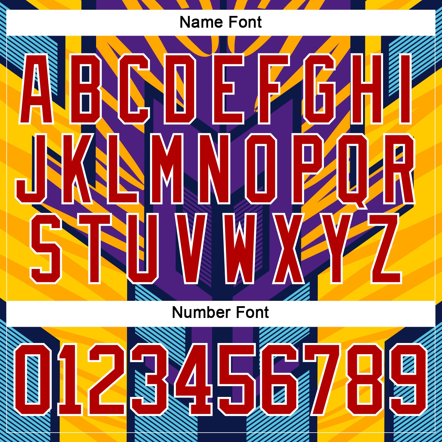 Custom Purple Red Yellow Blue-White Cyber Mecha E-sport Hockey Jersey