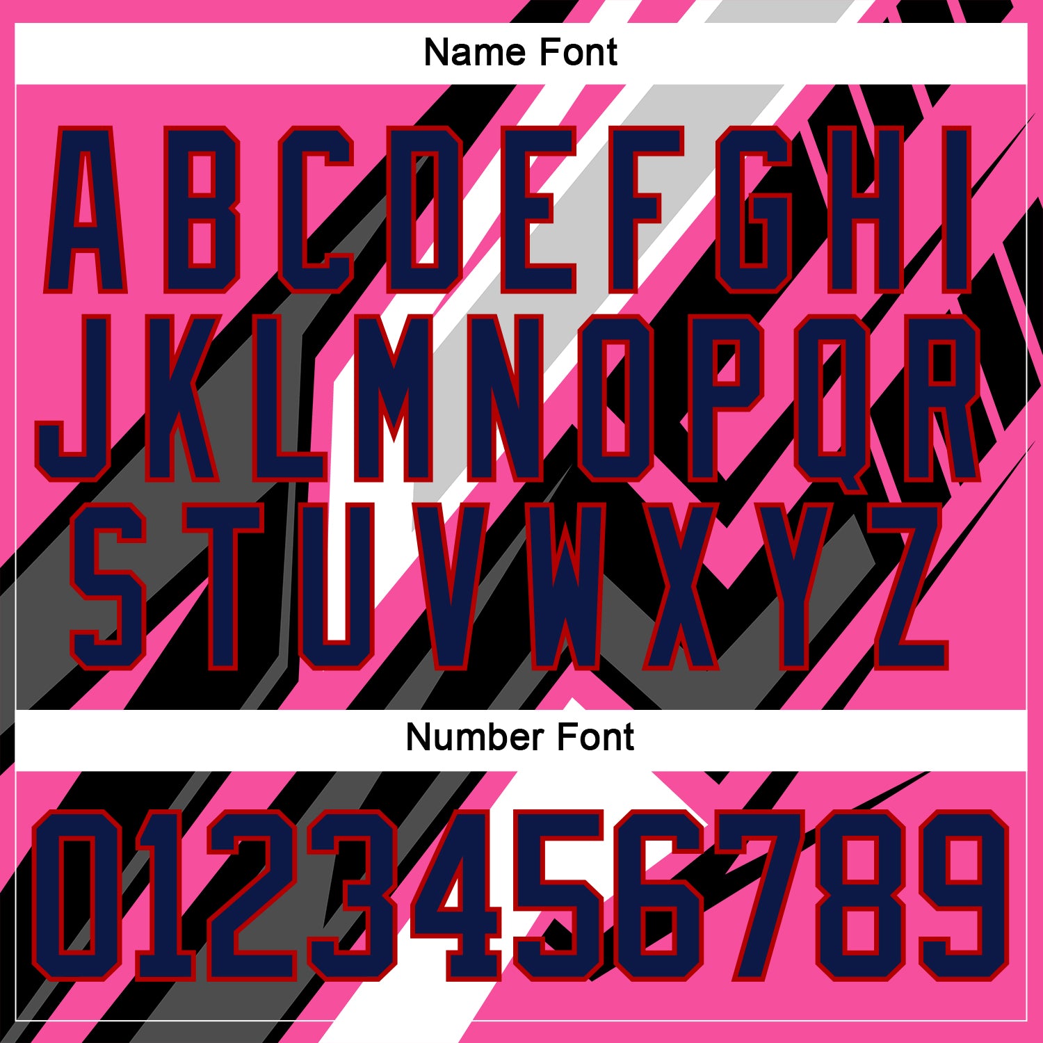 Custom Pink Navy Black Gray Red-White Cyber Mecha E-sport Hockey Jersey