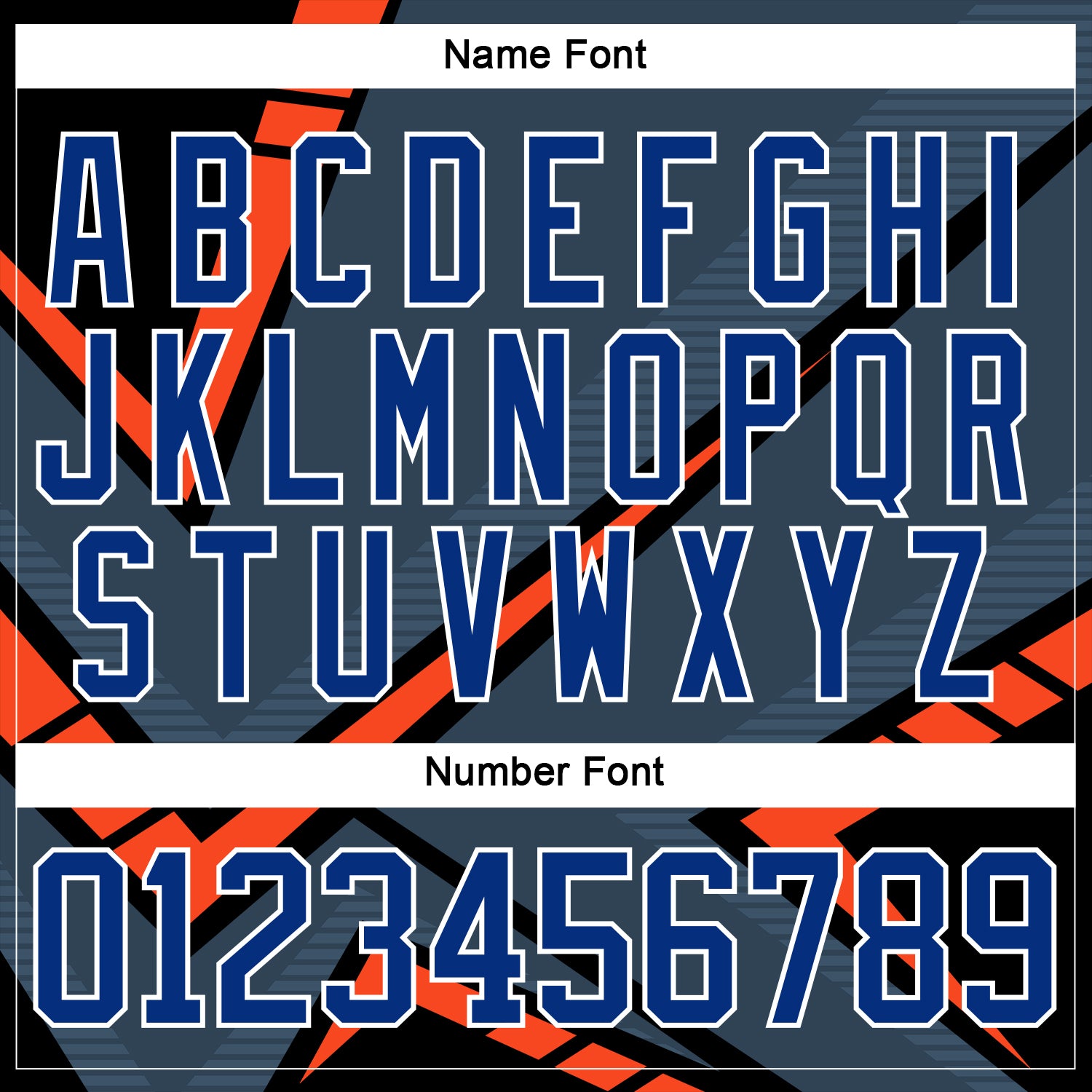 Custom Gray Royal Orange Black-White Cyber Mecha E-sport Hockey Jersey