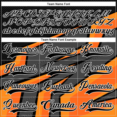 Custom Gray Black Gold Orange-White Cyber Mecha E-sport Hockey Jersey