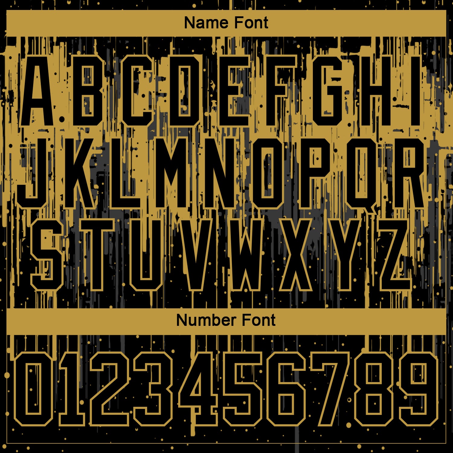 Custom Black Old Gold Steel Gray-White Dripping Splatter Pattern Hockey Lace Neck Jersey