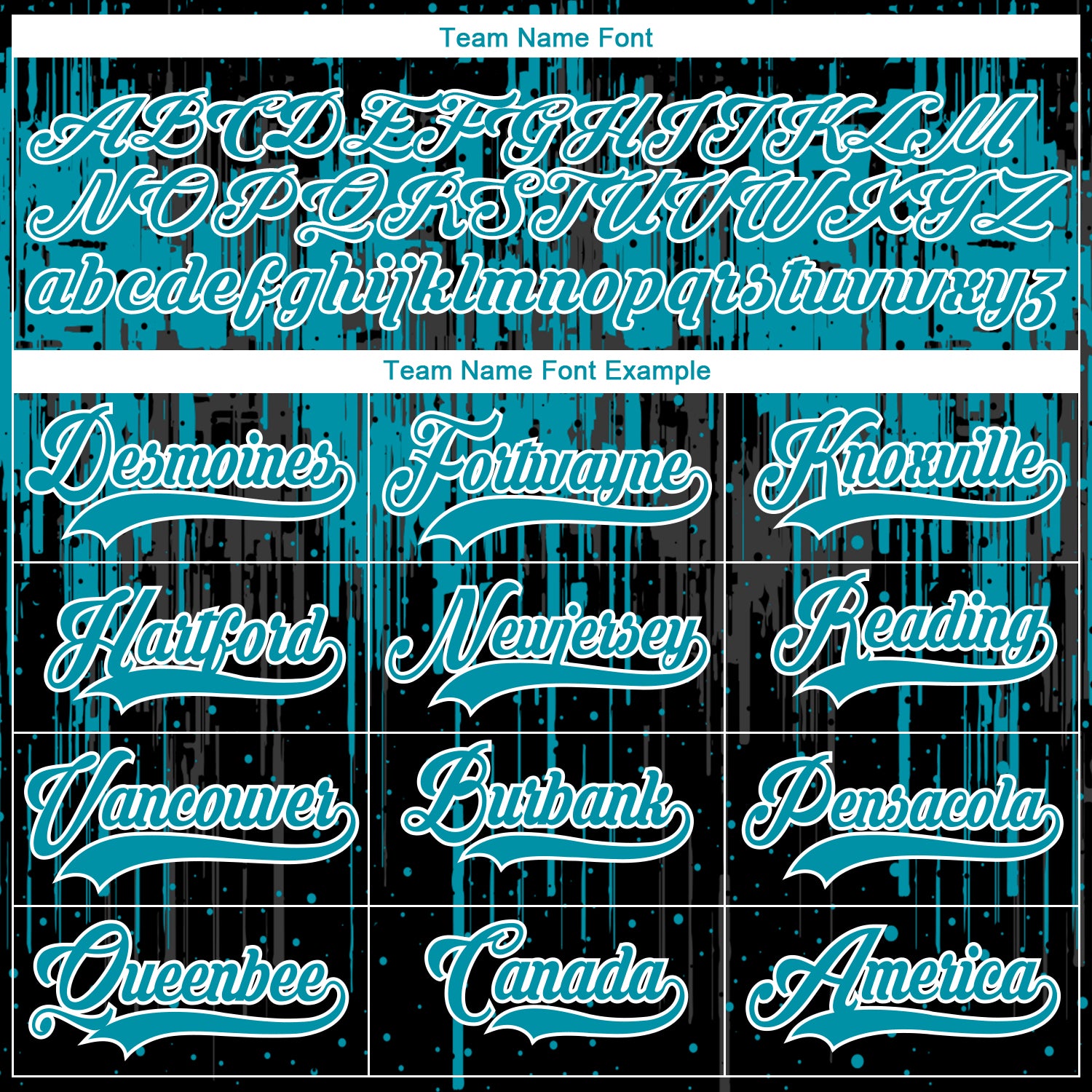 Custom Black Teal Steel Gray-White Dripping Splatter Pattern Hockey Lace Neck Jersey