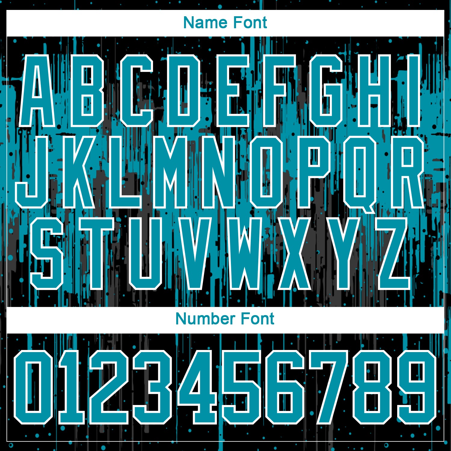 Custom Black Teal Steel Gray-White Dripping Splatter Pattern Hockey Lace Neck Jersey