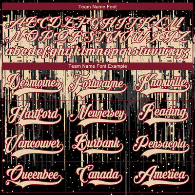 Custom Black City Cream Crimson-Steel Gray Dripping Splatter Pattern Hockey Lace Neck Jersey