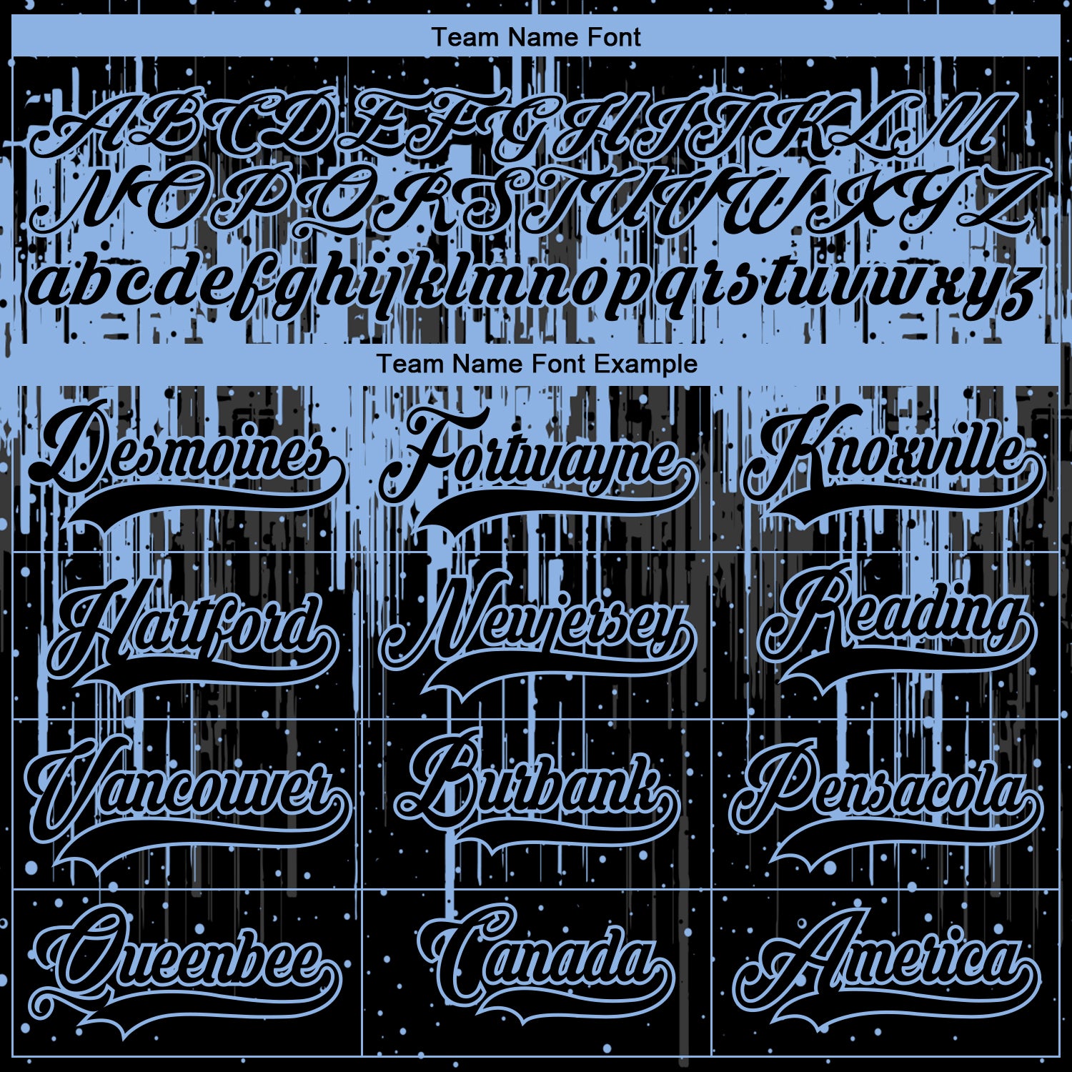 Custom Black Light Blue Steel Gray-White Dripping Splatter Pattern Hockey Lace Neck Jersey