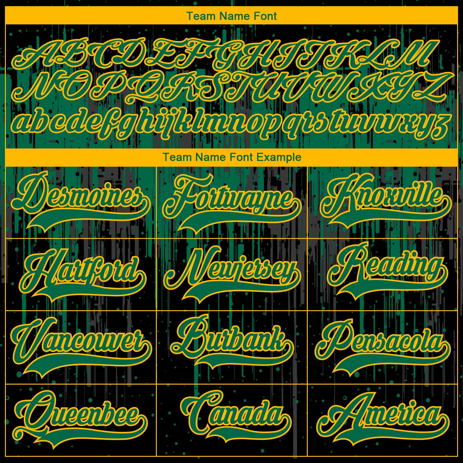 Custom Black Kelly Green Gold Steel Gray-White Dripping Splatter Pattern Hockey Lace Neck Jersey