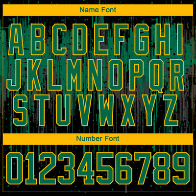 Custom Black Kelly Green Gold Steel Gray-White Dripping Splatter Pattern Hockey Lace Neck Jersey