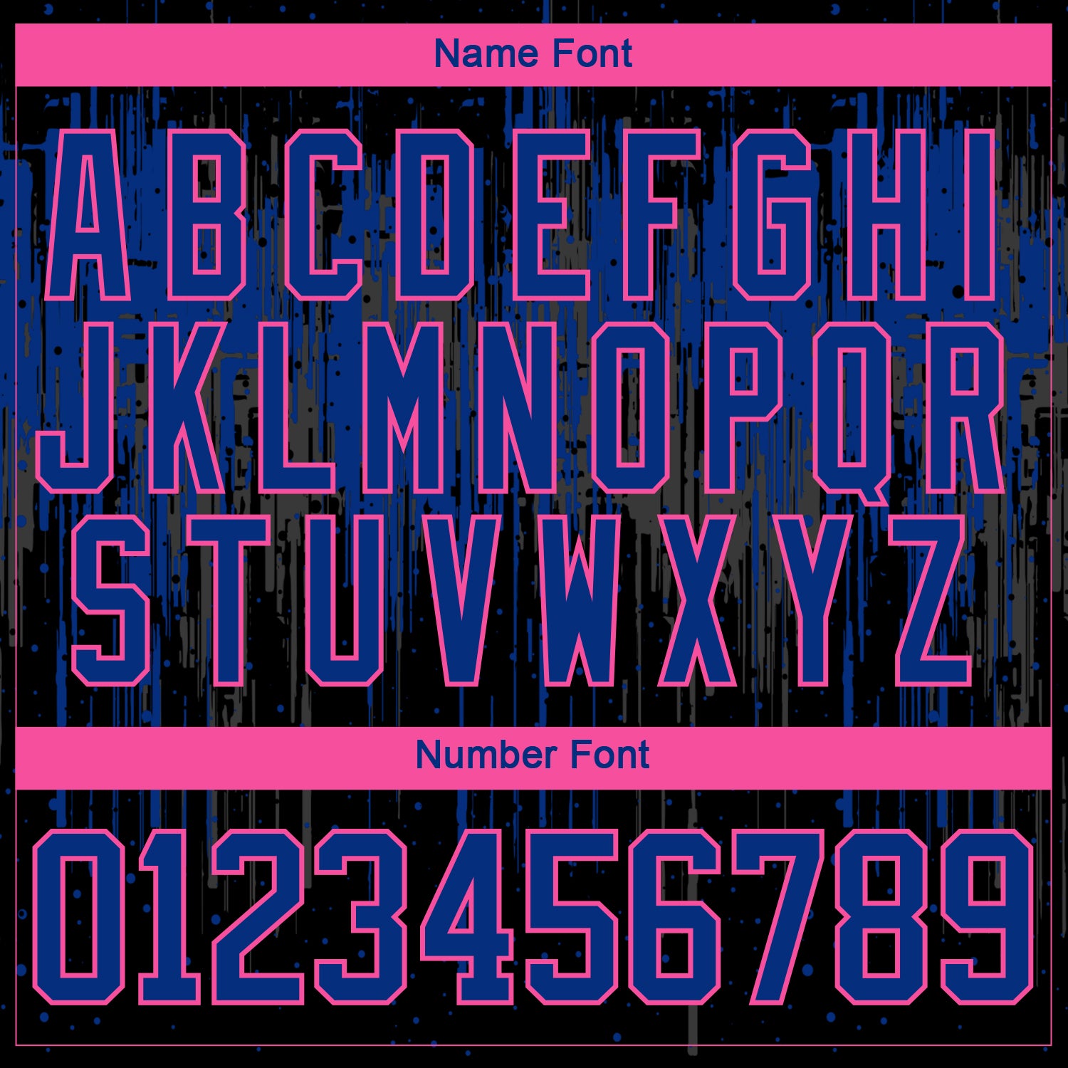 Custom Black Royal Pink Steel Gray-White Dripping Splatter Pattern Hockey Lace Neck Jersey