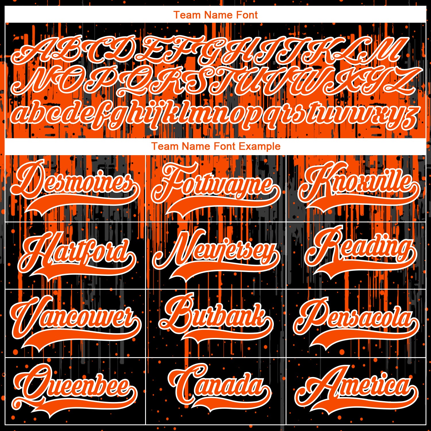 Custom Black Orange Steel Gray-White Dripping Splatter Pattern Hockey Lace Neck Jersey
