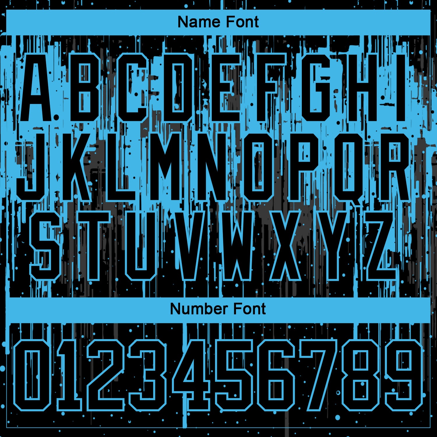 Custom Black Sky Blue Steel Gray-White Dripping Splatter Pattern Hockey Lace Neck Jersey