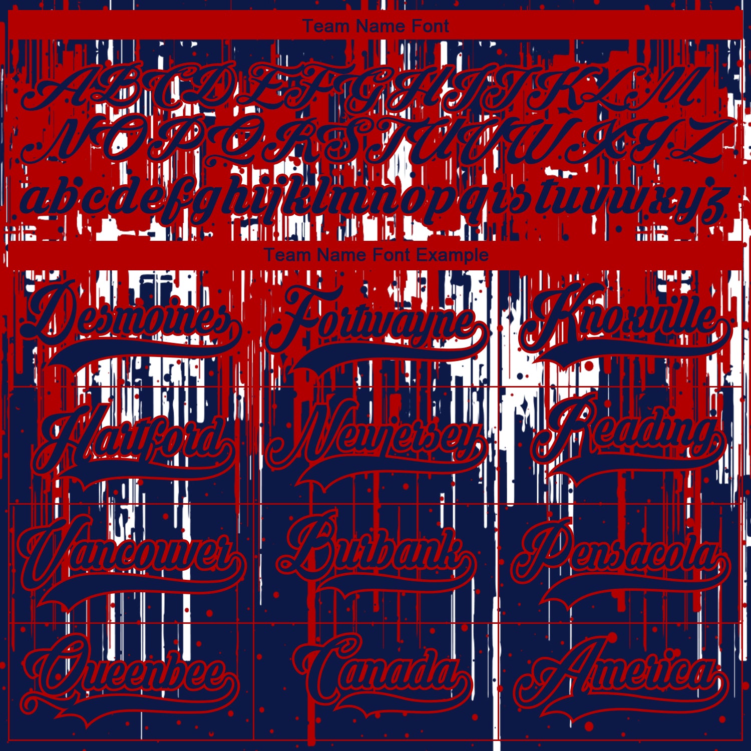 Custom Navy Red-White Dripping Splatter Pattern Hockey Lace Neck Jersey