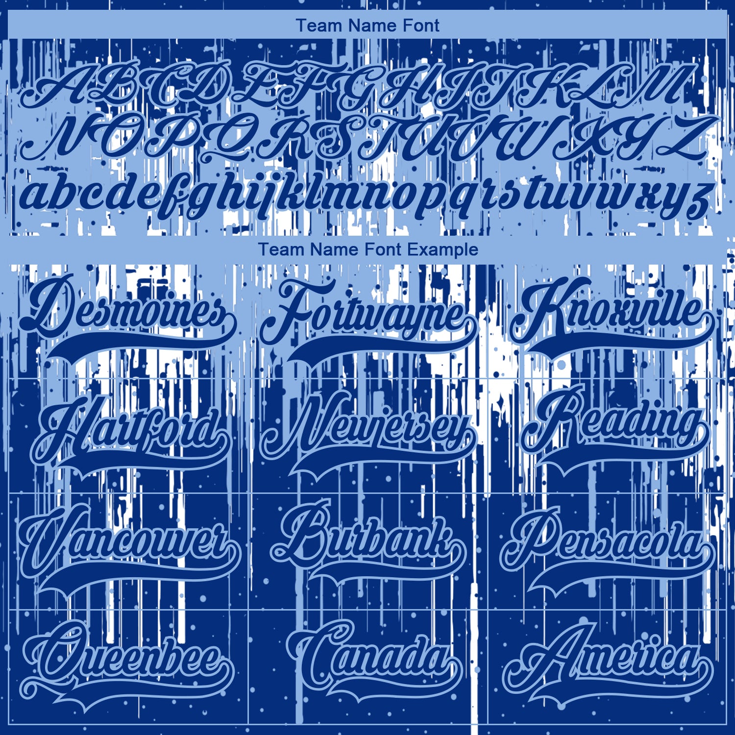 Custom Royal Light Blue-White Dripping Splatter Pattern Hockey Lace Neck Jersey