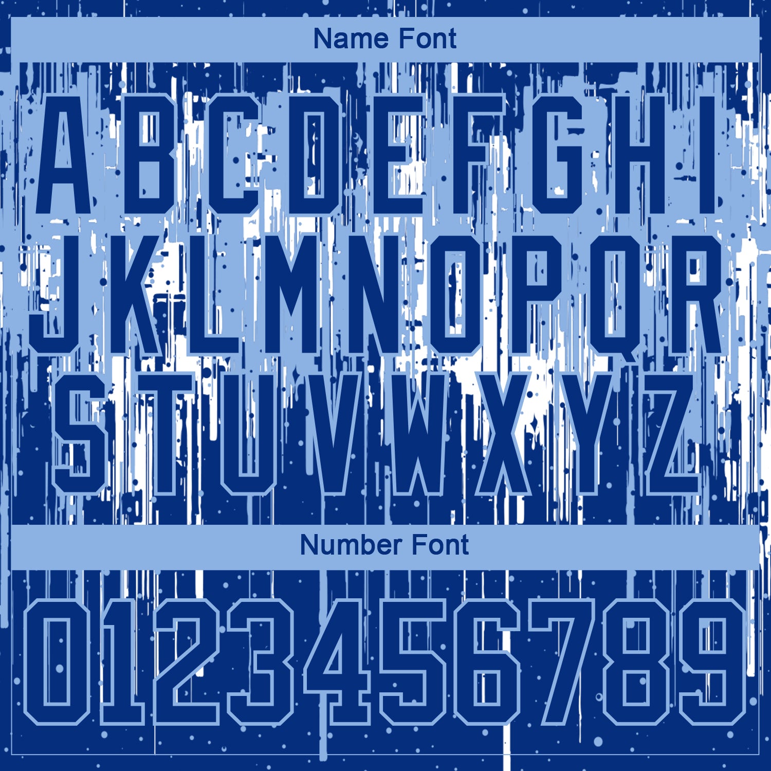 Custom Royal Light Blue-White Dripping Splatter Pattern Hockey Lace Neck Jersey