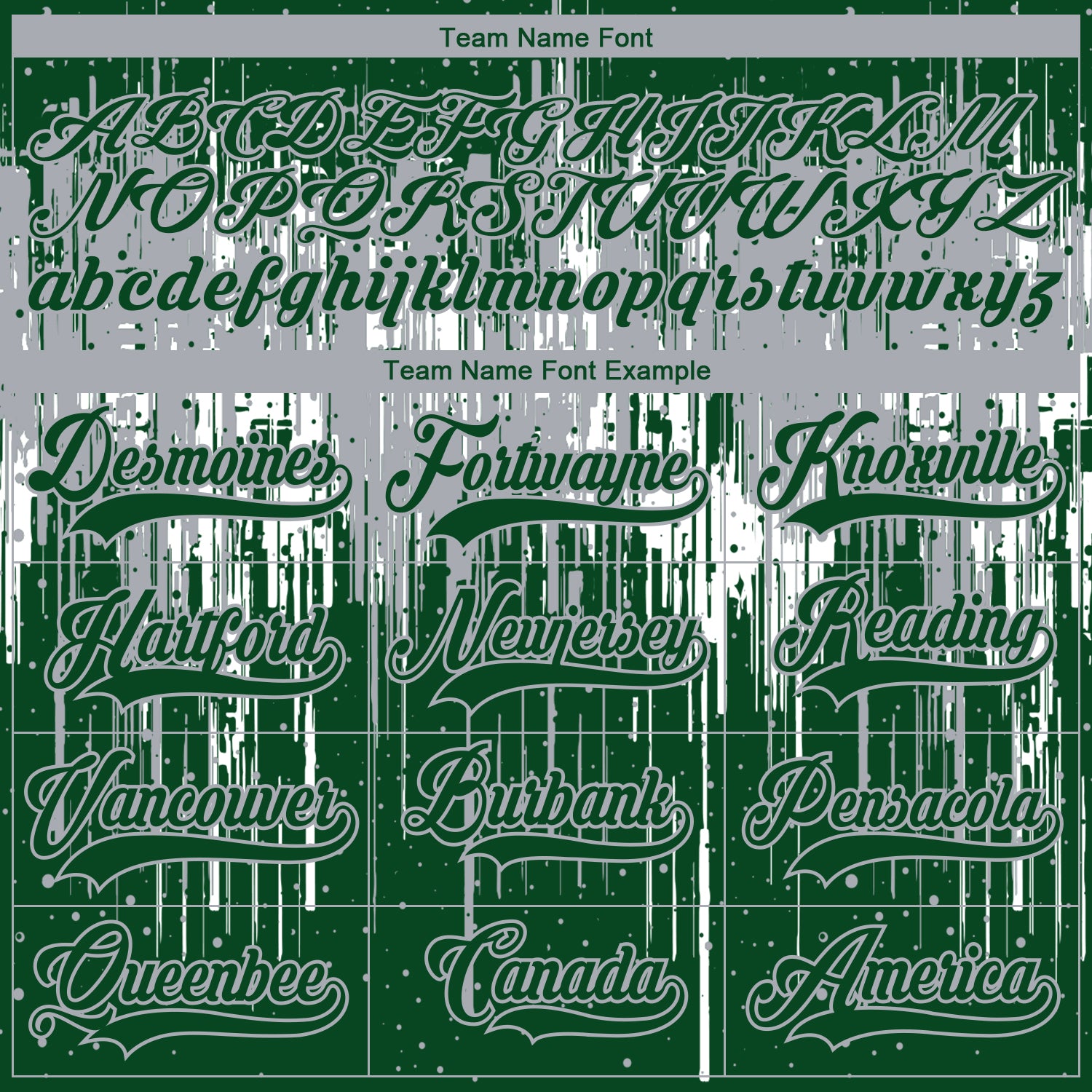 Custom Green Gray-White Dripping Splatter Pattern Hockey Lace Neck Jersey