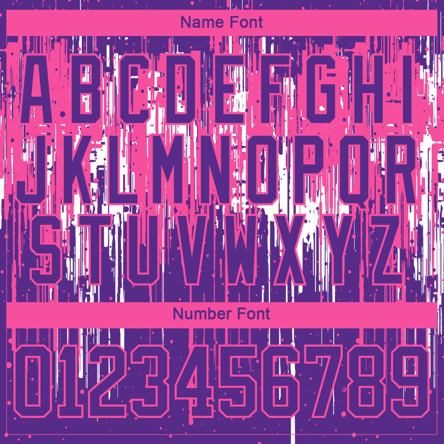 Custom Purple Pink-White Dripping Splatter Pattern Hockey Lace Neck Jersey