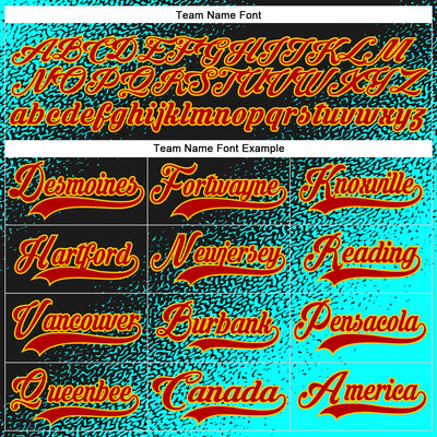 Custom Black Red Blue-Gold Abstract Gradient Halftone Pattern Hockey Lace Neck Jersey