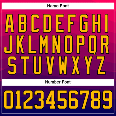 Custom Navy Gold Red Black-White Abstract Gradient Halftone Pattern Hockey Lace Neck Jersey