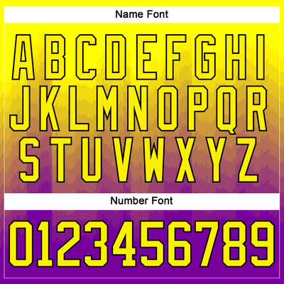 Custom Light Yellow Purple Lakes Blue-Black Abstract Gradient Halftone Pattern Hockey Lace Neck Jersey