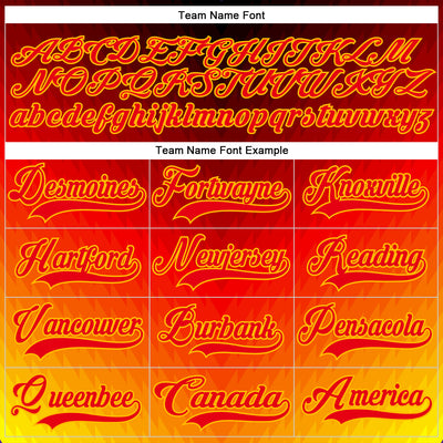 Custom Red Fire Red Gold-Black Abstract Gradient Halftone Pattern Hockey Lace Neck Jersey