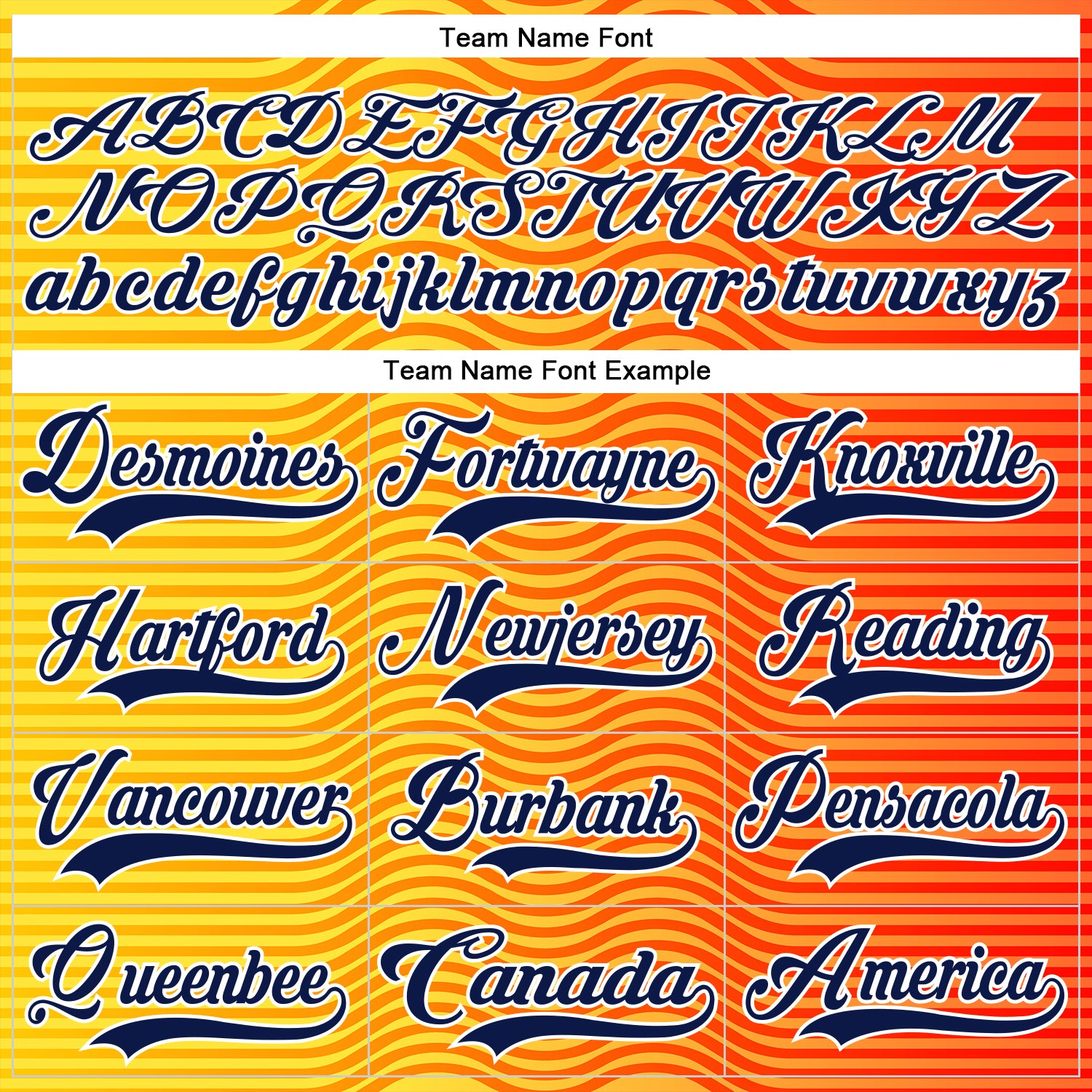 Custom Orange Navy Yellow-White Abstract Gradient Halftone Pattern Hockey Lace Neck Jersey