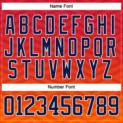 Custom Red Navy Yellow-White Abstract Gradient Halftone Pattern Hockey Lace Neck Jersey