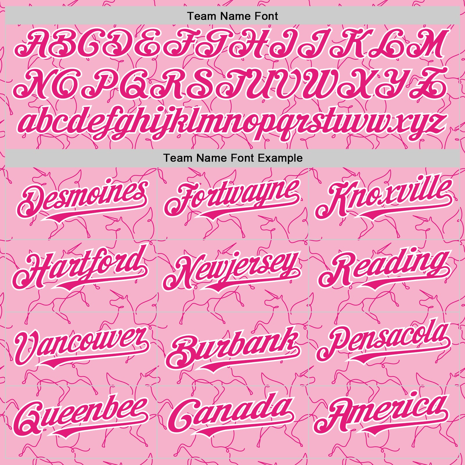 Custom Light Pink Hot Pink-White Valentine's Day Unicorn Authentic Baseball Jersey