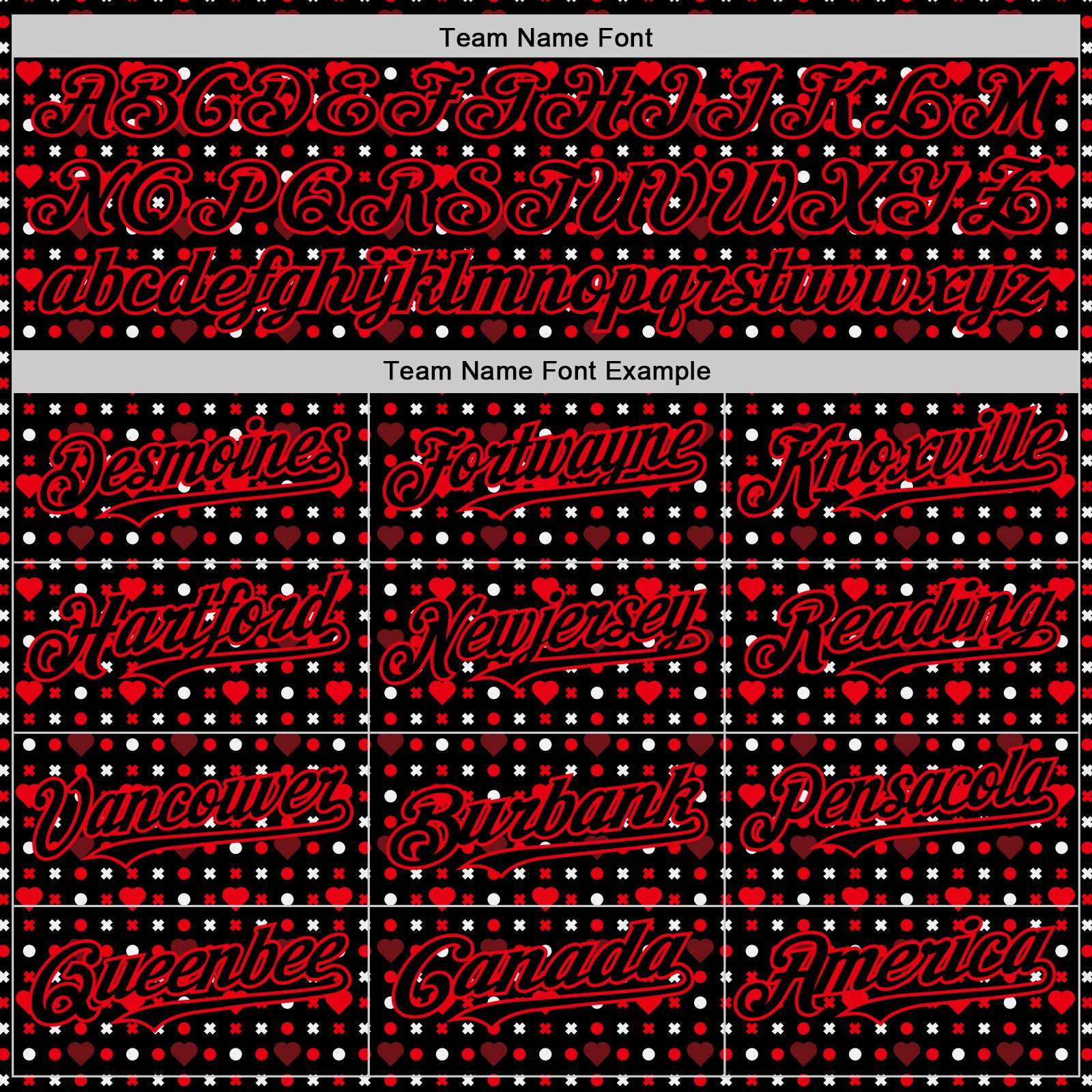 Custom Black Fire Red Valentine's Day Love Heart Authentic Baseball Jersey