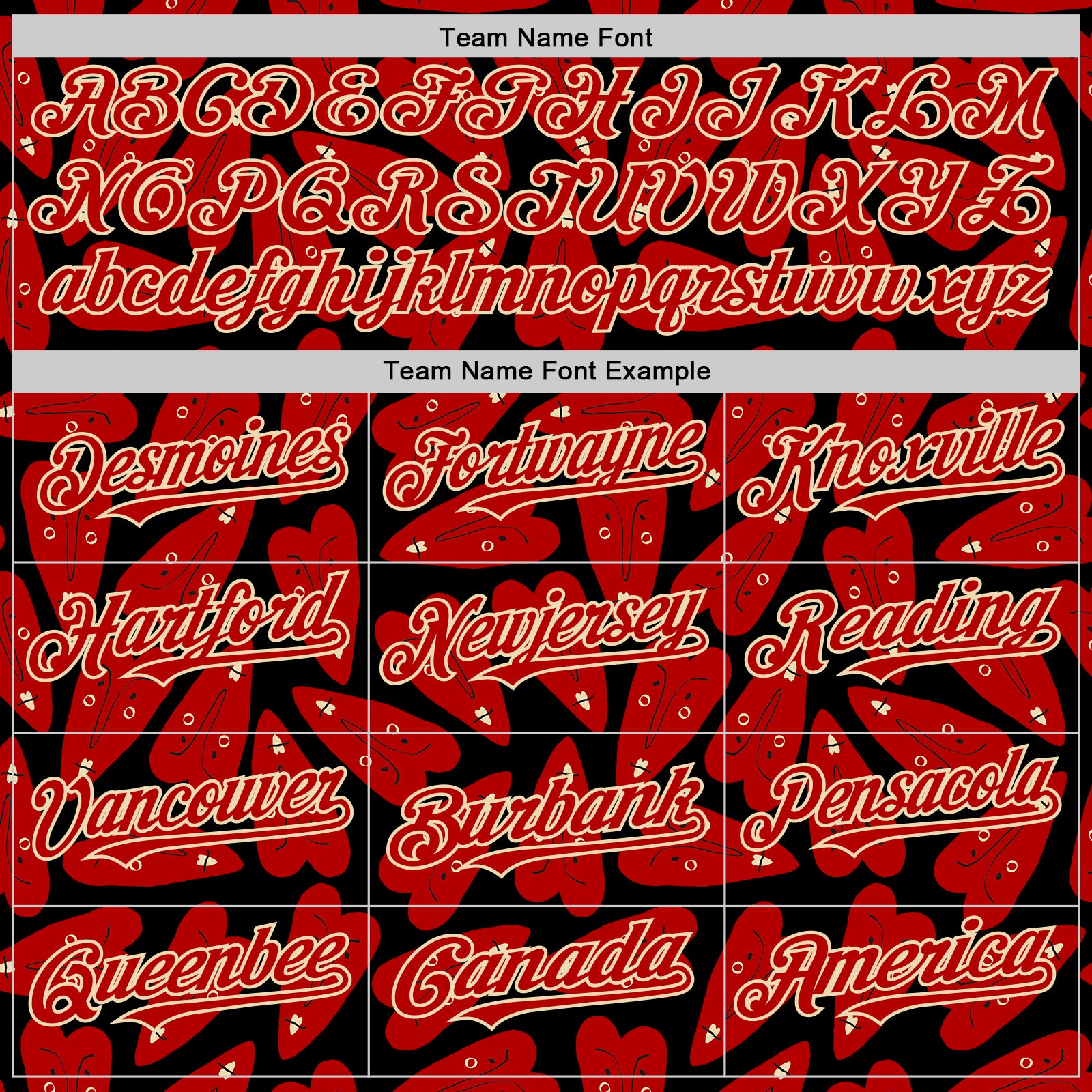 Custom Black Red-Cream Valentine's Day Love Heart Authentic Baseball Jersey