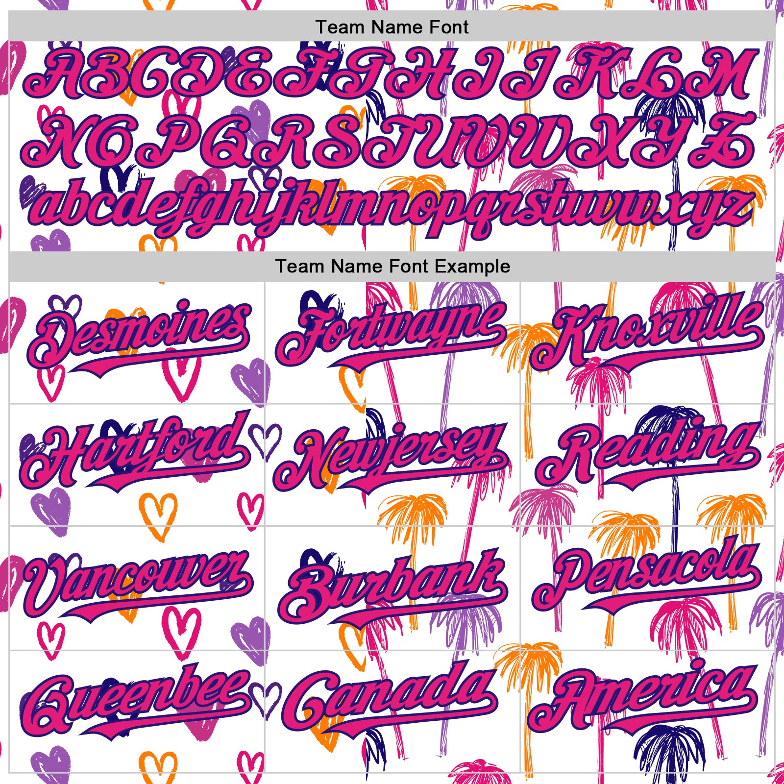 Custom White Hot Pink-Dark Purple Valentine's Day Love Heart Authentic Baseball Jersey