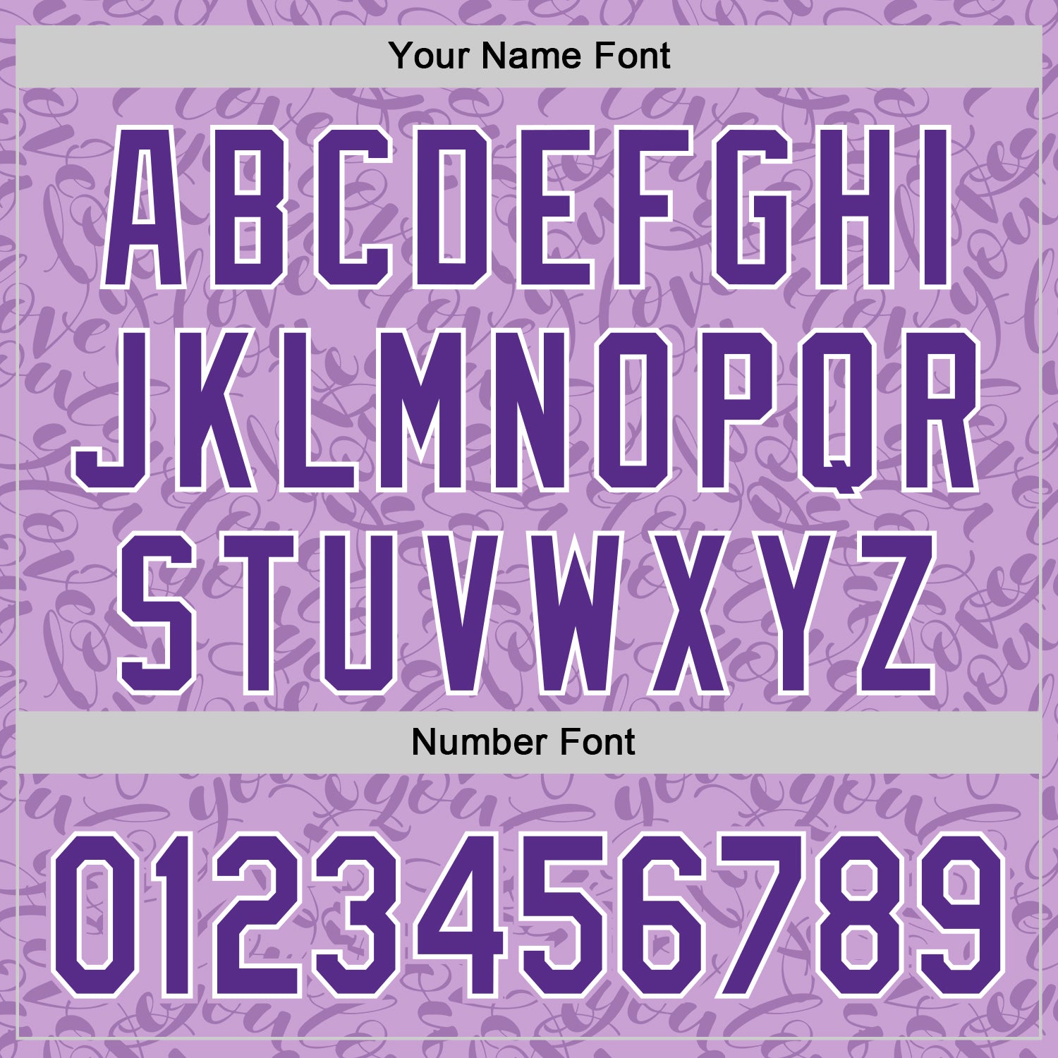 Custom Light Purple Purple-White Valentine's Day Love Authentic Baseball Jersey