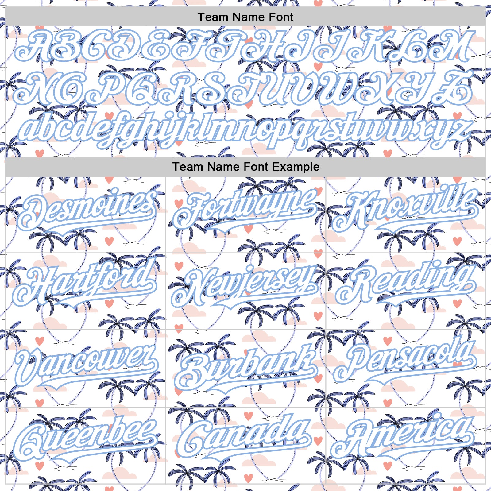 Custom White Light Blue Valentine's Day Love Heart Authentic Baseball Jersey