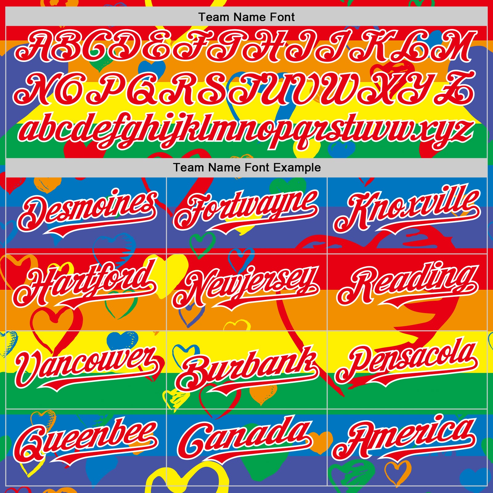 Custom Rainbow Fire Red-White Valentine's Day Love Heart Pride Month Love Is Love Authentic Baseball Jersey