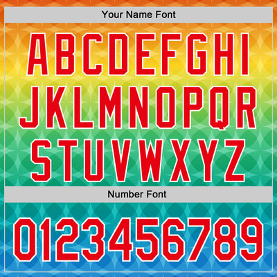 Custom Yellow Fire Red Green Blue-White Valentine's Day Pride Month Love Is Love Authentic Baseball Jersey